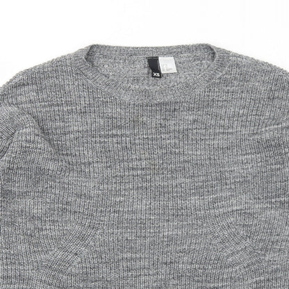 Womens UK Size XS H&M Grey Pullover Jumper