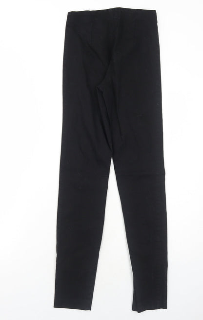 Womens UK Size 4 H&M Regular Fit Skinny Black Jeans