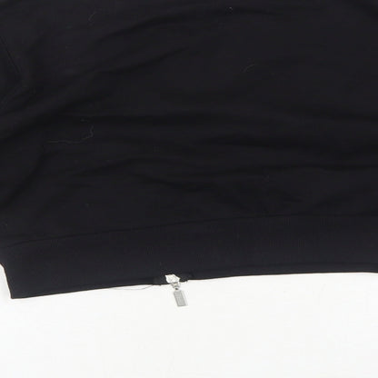 Select Girls Black Cotton Pullover Sweatshirt Size 12-13 Years Pullover - Good Vibes No Bad Vibes