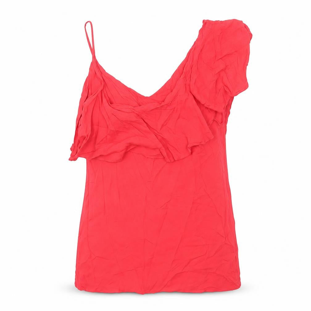 Womens UK Size 14 Warehouse Red Basic Tank