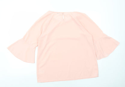 Womens UK Size 16 Damart Pink Basic Blouse
