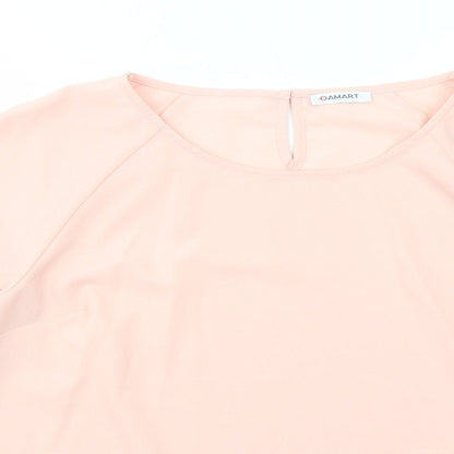 Womens UK Size 16 Damart Pink Basic Blouse