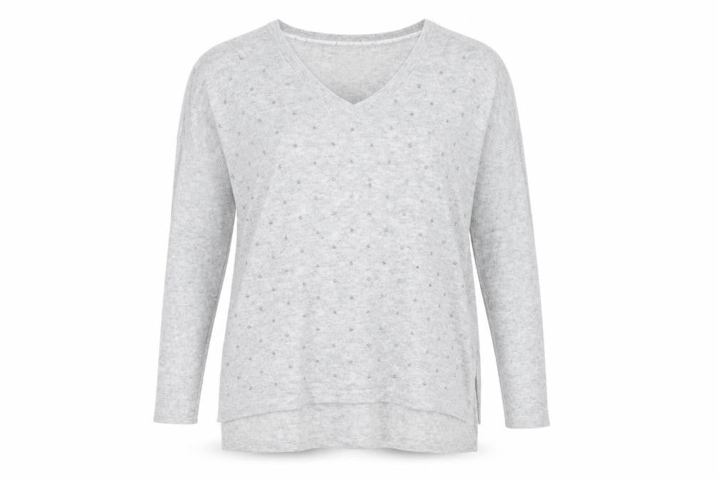 Womens UK Size 8 RJR.John Rocha Grey Pullover Jumper