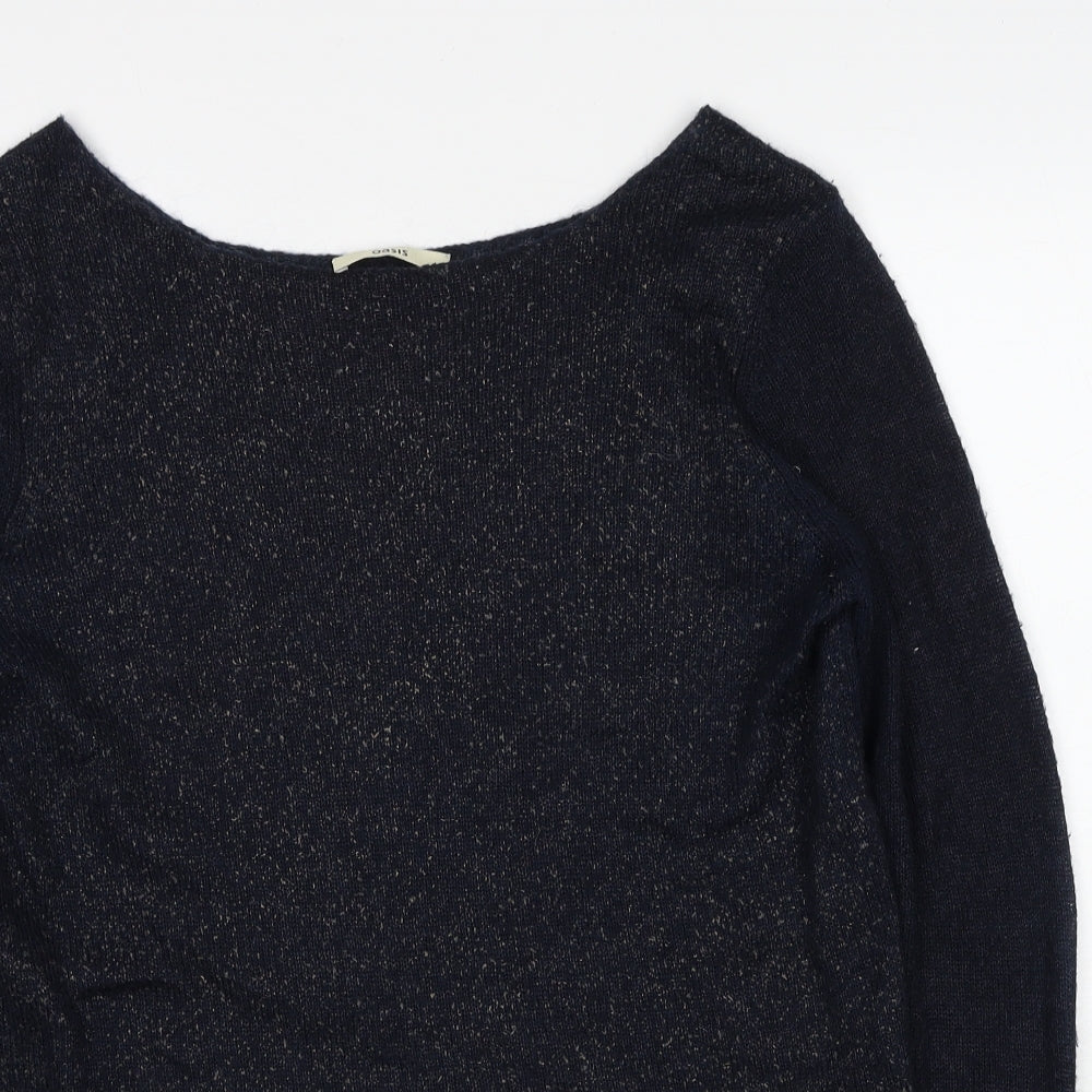 Womens UK Size M Oasis Blue Pullover Jumper