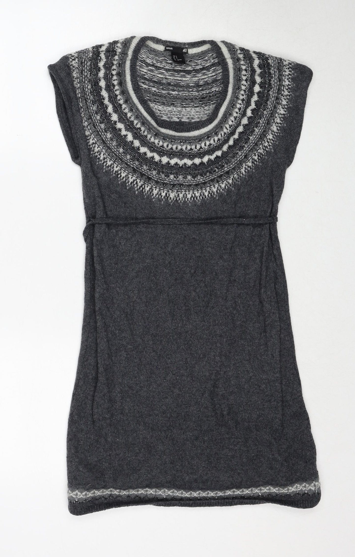 Womens UK Size S H&M Grey Pullover Jumper