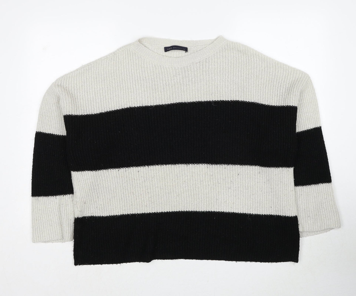 Womens UK Size L Marks and Spencer Grey Pullover Jumper