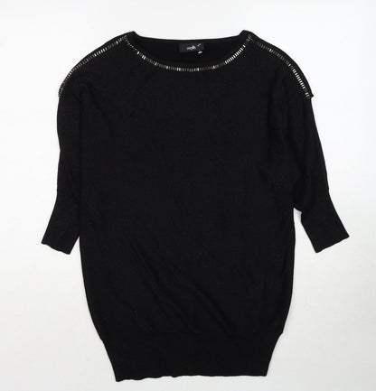 Womens UK Size S Wallis Black Pullover Jumper