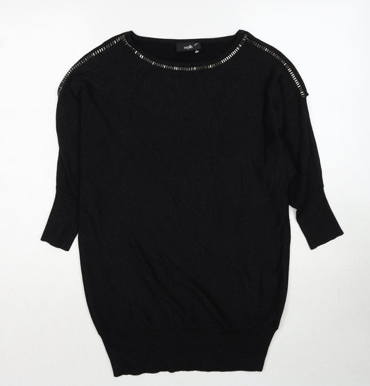 Womens UK Size S Wallis Black Pullover Jumper