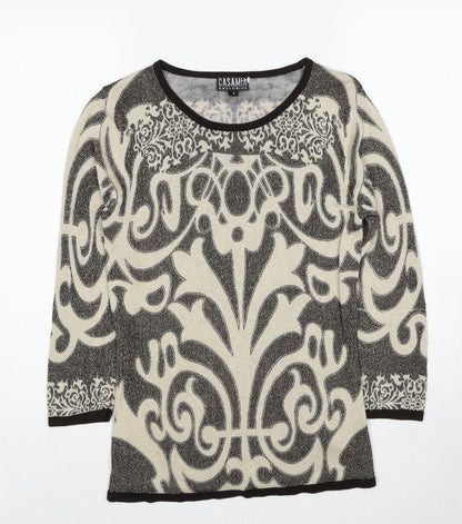 Womens UK Size S Casamia Beige Pullover Jumper