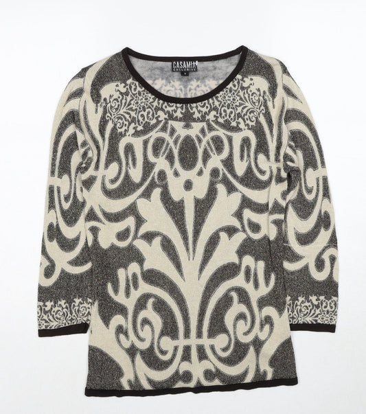 Womens UK Size S Casamia Beige Pullover Jumper