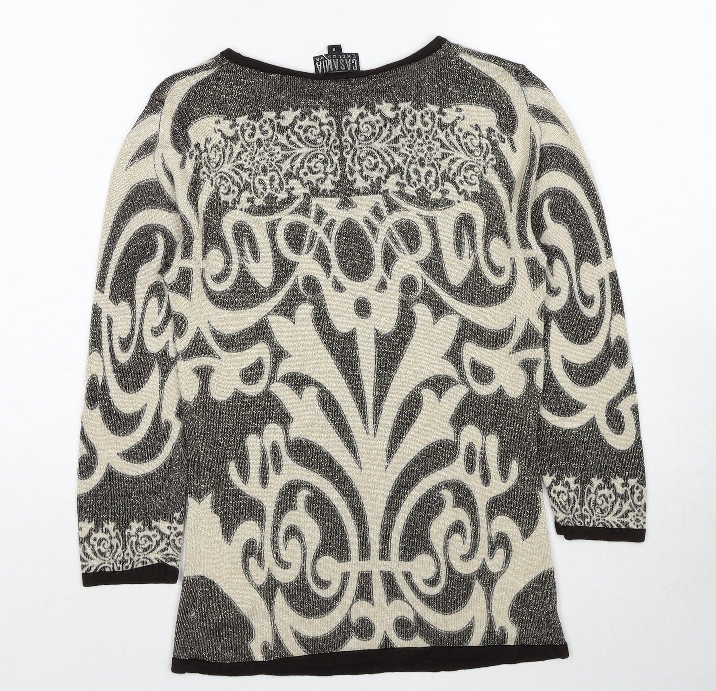 Womens UK Size S Casamia Beige Pullover Jumper