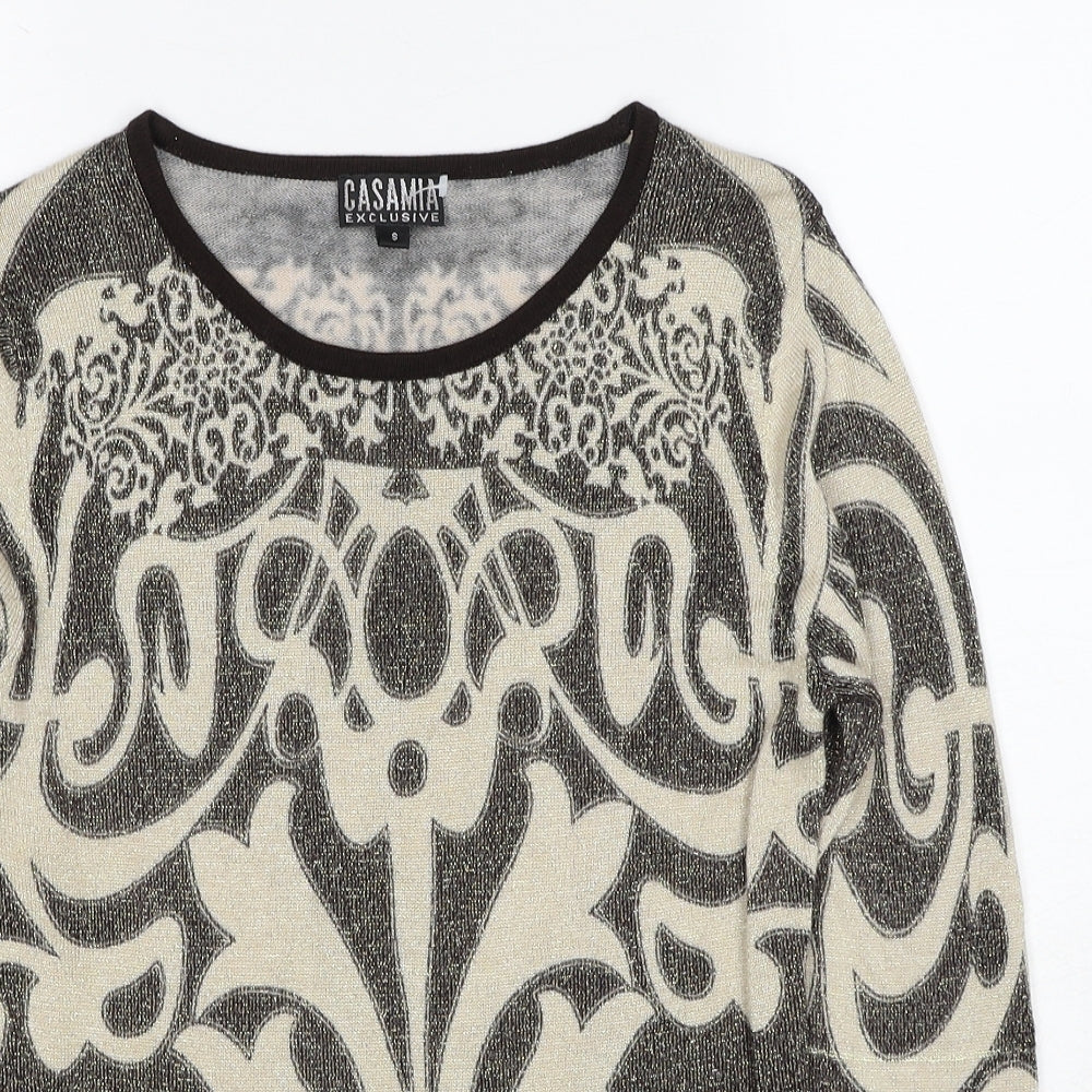 Womens UK Size S Casamia Beige Pullover Jumper