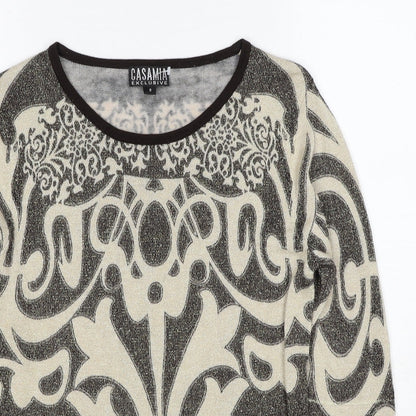 Womens UK Size S Casamia Beige Pullover Jumper