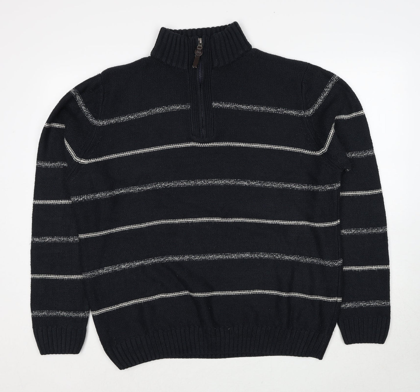 Mens UK Size L BHS Blue Pullover Sweatshirt