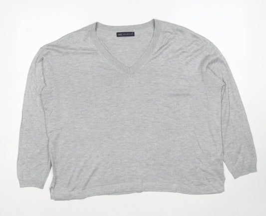 Womens UK Size L Marks and Spencer Grey Pullover Jumper