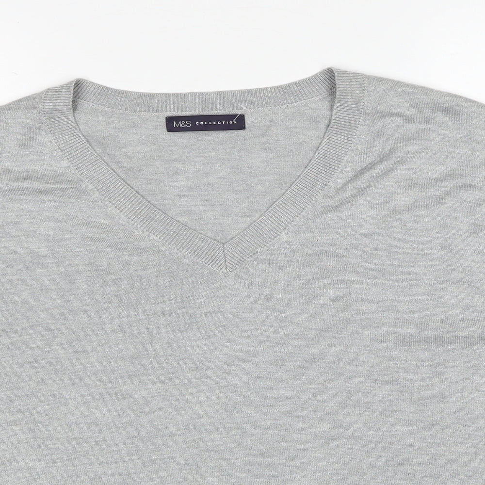 Womens UK Size L Marks and Spencer Grey Pullover Jumper
