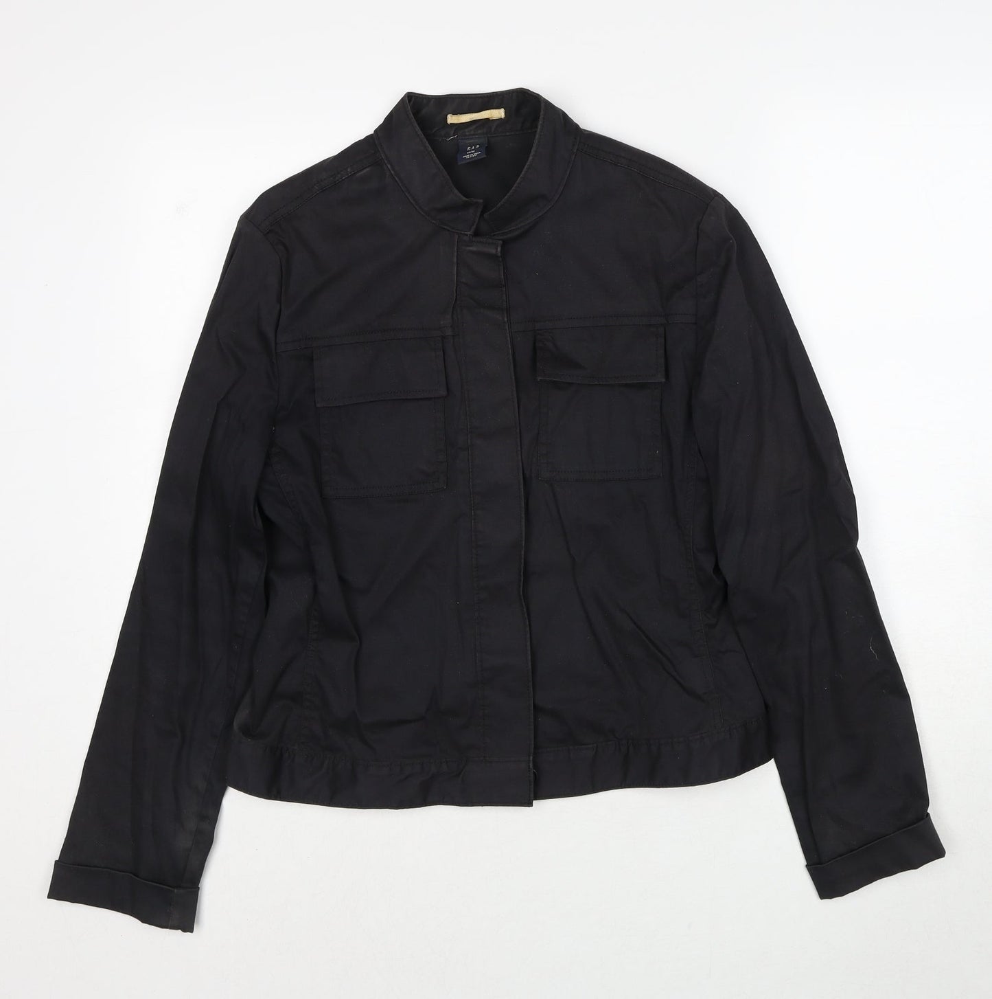 Gap Womens Black Jacket Size M Button
