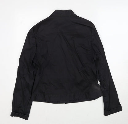 Gap Womens Black Jacket Size M Button