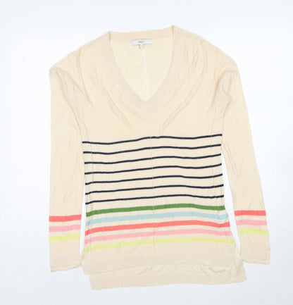 Womens UK Size 8 NEXT Beige Pullover Jumper