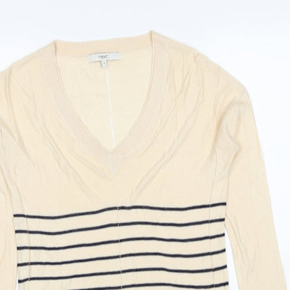 Womens UK Size 8 NEXT Beige Pullover Jumper