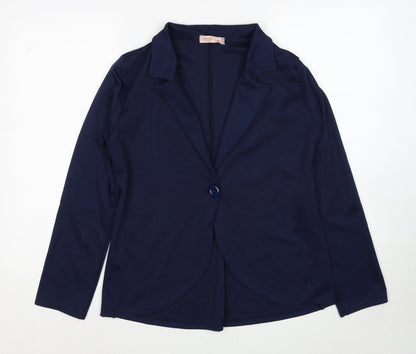 Womens UK Size 12 Krisp Blue Cardigan Jumper