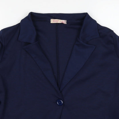 Womens UK Size 12 Krisp Blue Cardigan Jumper