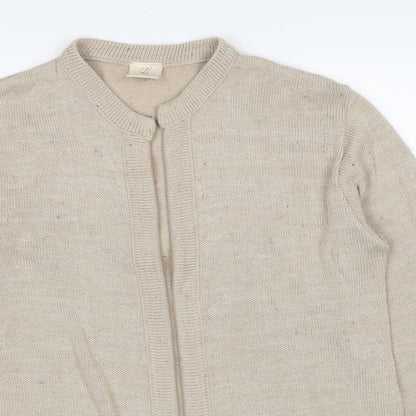 Womens UK Size 16 Compliments Beige Cardigan Jumper