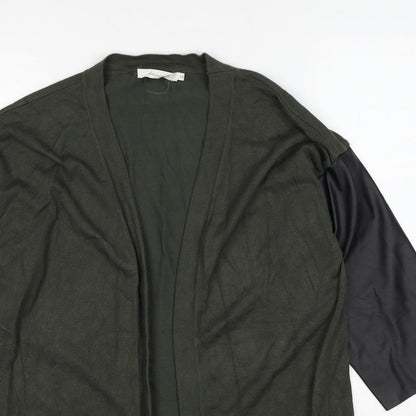 Lamorena Womens Green V-Neck Viscose Cardigan Jumper Size 10