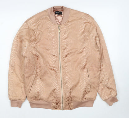 Womens UK Size 6 PRETTYLITTLETHING Pink Bomber Jacket