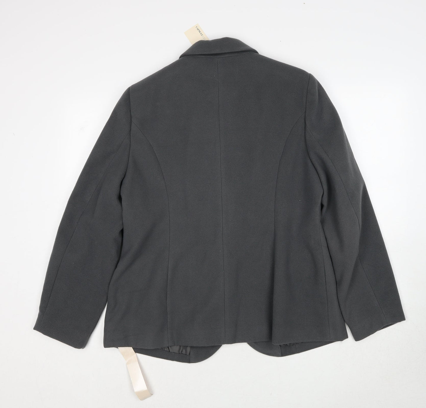Capsule Womens Grey Polyester Jacket Blazer Size 14