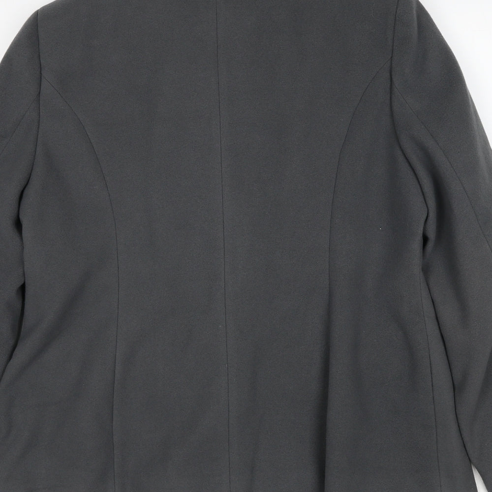 Capsule Womens Grey Polyester Jacket Blazer Size 14