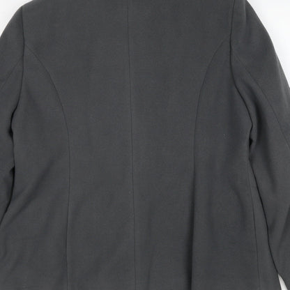 Capsule Womens Grey Polyester Jacket Blazer Size 14