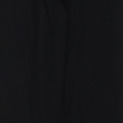 Cosna Womens Black Cotton Trousers Size 10 Regular Zip