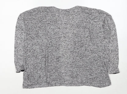 Womens UK Size XS H&M Grey Cardigan Jumper