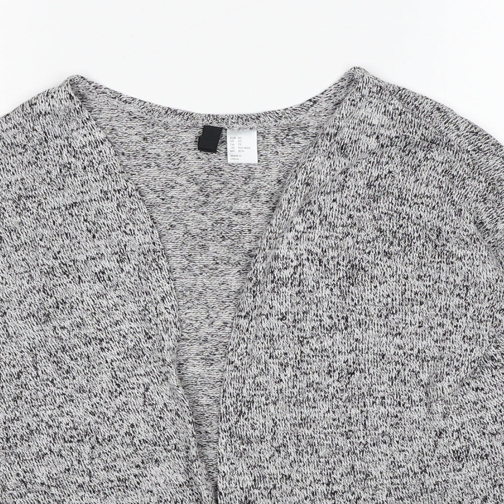 Womens UK Size XS H&M Grey Cardigan Jumper