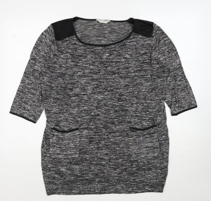 Womens UK Size 12 Miss Selfridge Grey Pullover Jumper