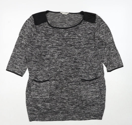 Womens UK Size 12 Miss Selfridge Grey Pullover Jumper