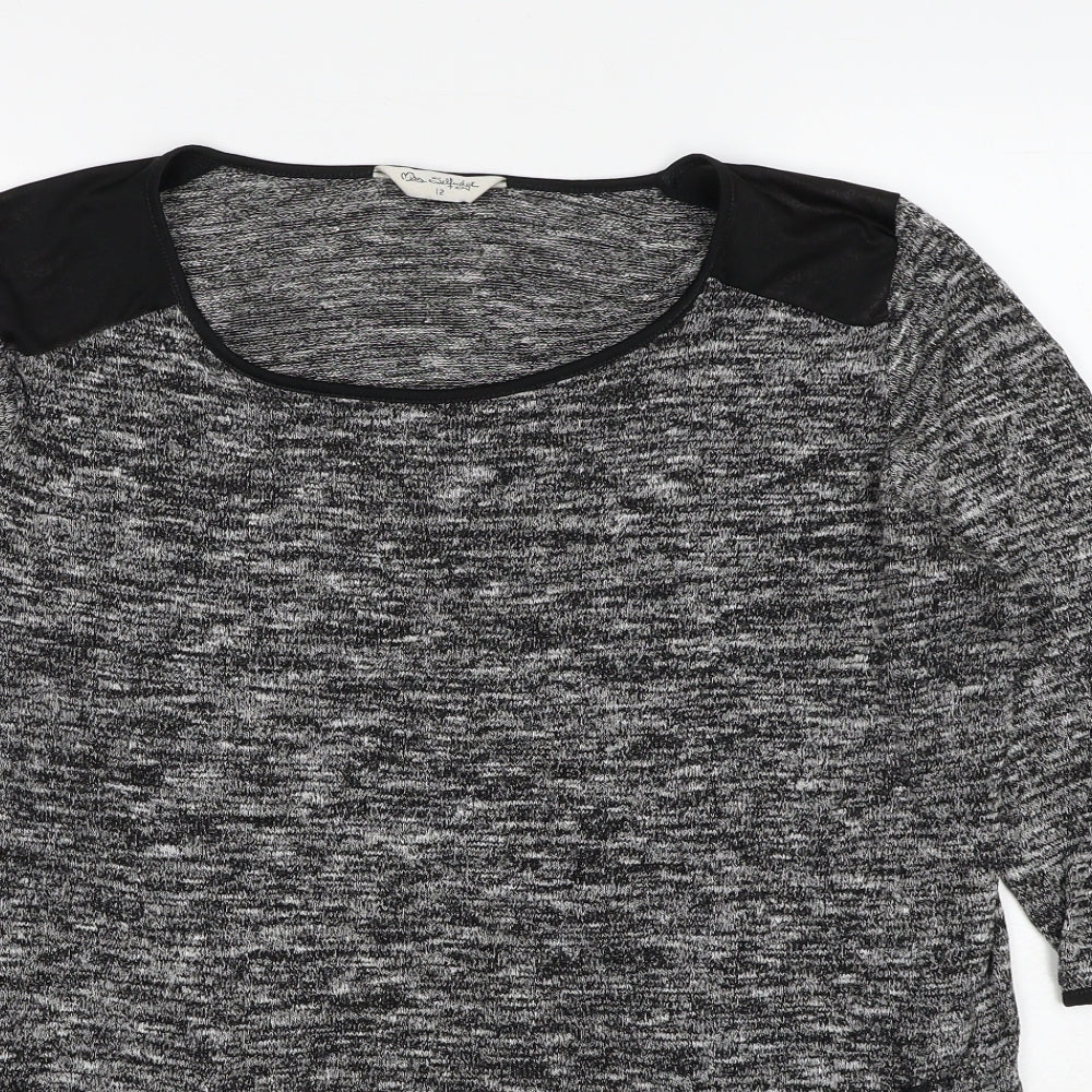 Womens UK Size 12 Miss Selfridge Grey Pullover Jumper