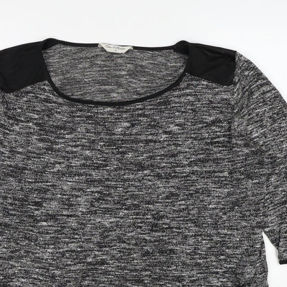 Womens UK Size 12 Miss Selfridge Grey Pullover Jumper