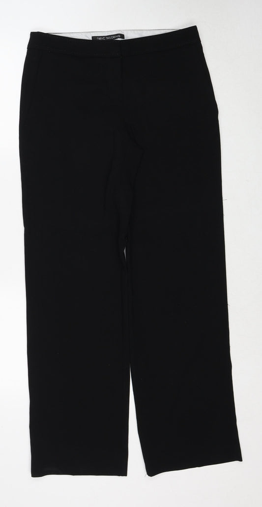 Womens UK Size 8 NEXT Regular Fit  Black Trousers