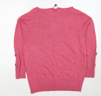 Womens UK Size 14 BHS Pink Pullover Jumper