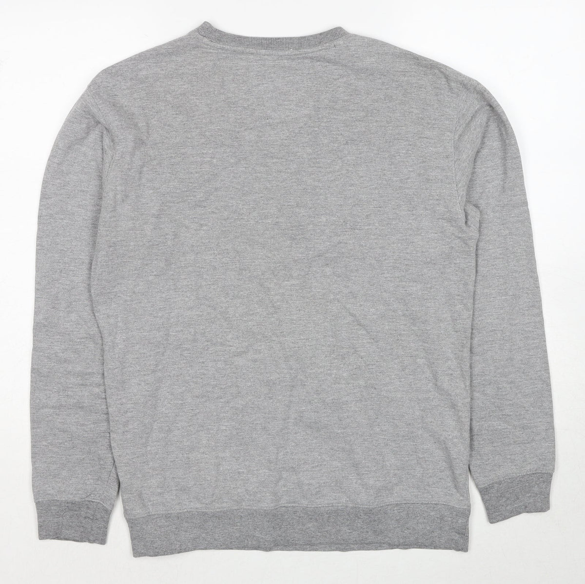 Soul Star Womens Grey Cotton Pullover Sweatshirt Size L Pullover