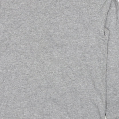 Soul Star Womens Grey Cotton Pullover Sweatshirt Size L Pullover