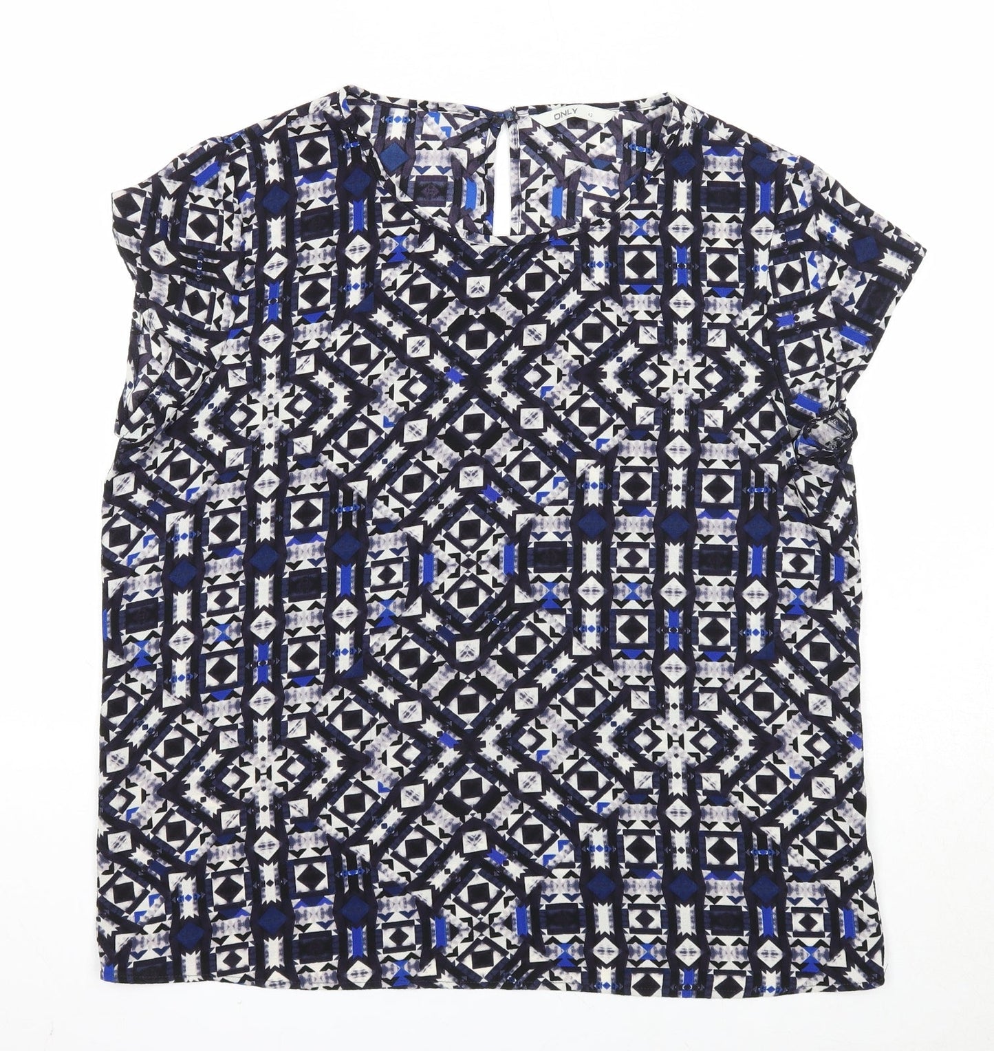 Womens UK Size 14 Only Blue Basic Blouse