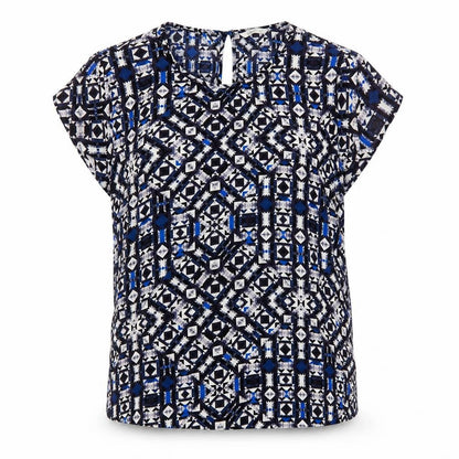 Womens UK Size 14 Only Blue Basic Blouse
