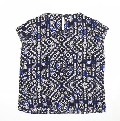 Womens UK Size 14 Only Blue Basic Blouse