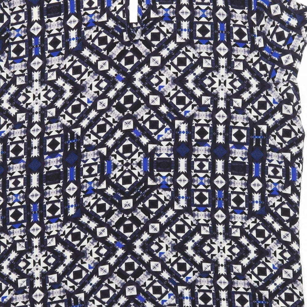 Womens UK Size 14 Only Blue Basic Blouse