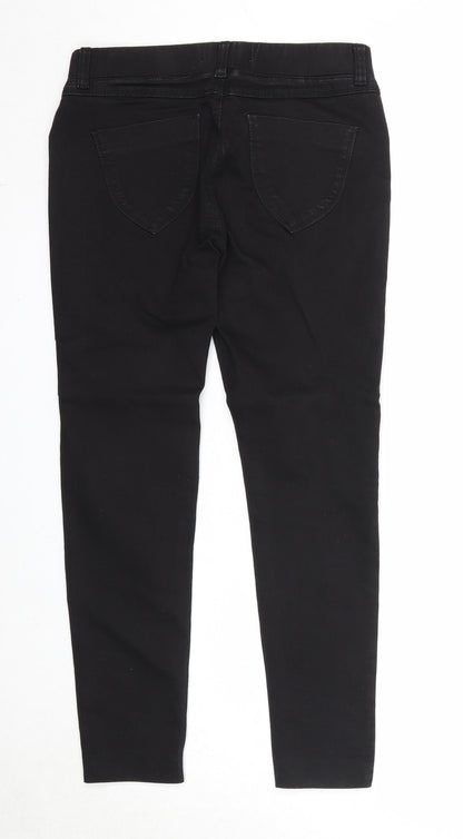 Dorothy Perkins Womens Black Cotton Skinny Jeans Size 8 Regular