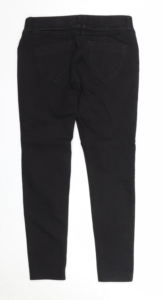 Dorothy Perkins Womens Black Cotton Skinny Jeans Size 8 Regular