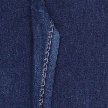 Womens UK Size 32 in H&M Regular Fit Straight Blue Jeans